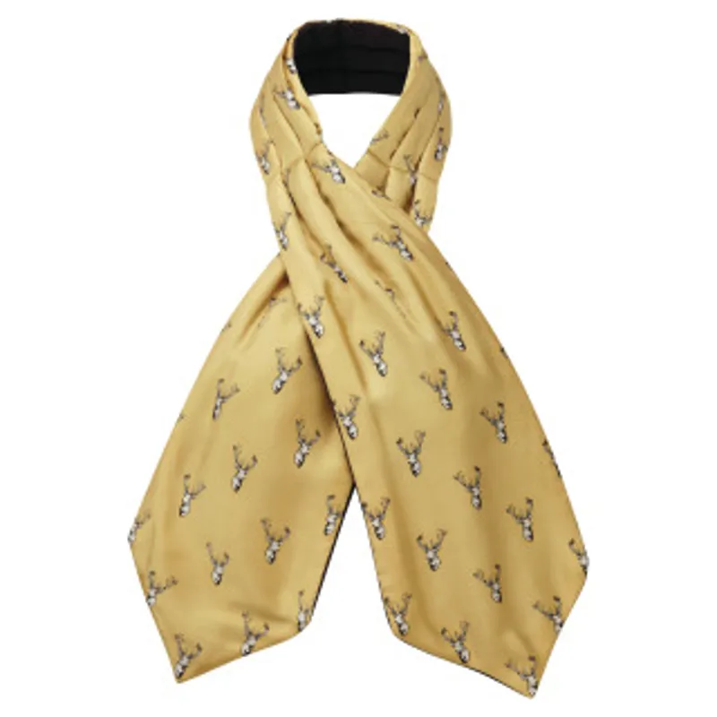 Schoffel Silk Shooting Cravat Ochre